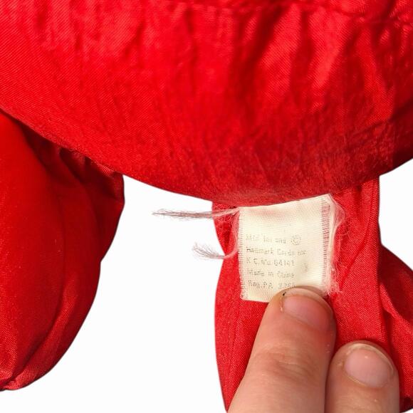 VTG Hallmark Nylon SANTA CLAUS Plush Doll 12” Parachute Style Stuffed Xmas Toy - Picture 9 of 9